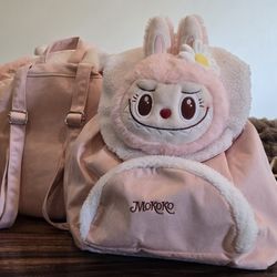 🌸 12" Mokoko Backpack & 14" Labubu Backpack 🌸