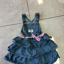 Oshkosh B'gosh Denim Dress Girls 3 Toodler 