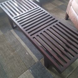 Mid Century Modern Slat Bench