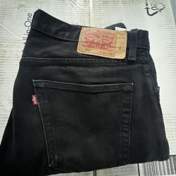 BLACK 501S JEANS