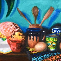 Latin Food Set Painting