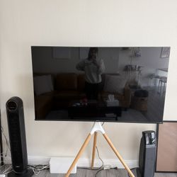 55” Roku Smart Tv + Easel 