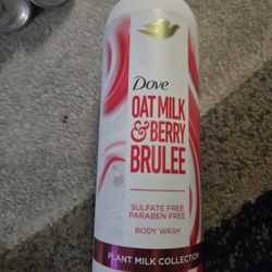 Dove Oat Milk & Berry Brulee Plant Milk Body Wash 