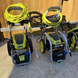 Ryobi Electric Pressure Washers 3000.psi 2500 Psi 2000 Psi All Like New Pickup Only 