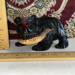 Carved Wood Bear