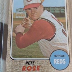 Baseball Topps 1968 Pete Rose card Cash porch pickup Redmond
