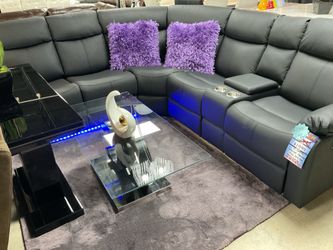 Gorgeous Black Sectional Only $999 Last One