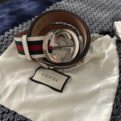 Gucci Interlocking G Belt Stripes White/Green/Red!