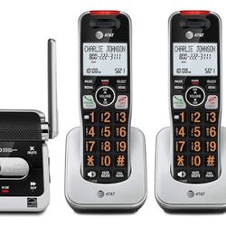 AT&T BL102-4 DECT 6.0 4-Handset Cordless Phone for Home with Answering Machine