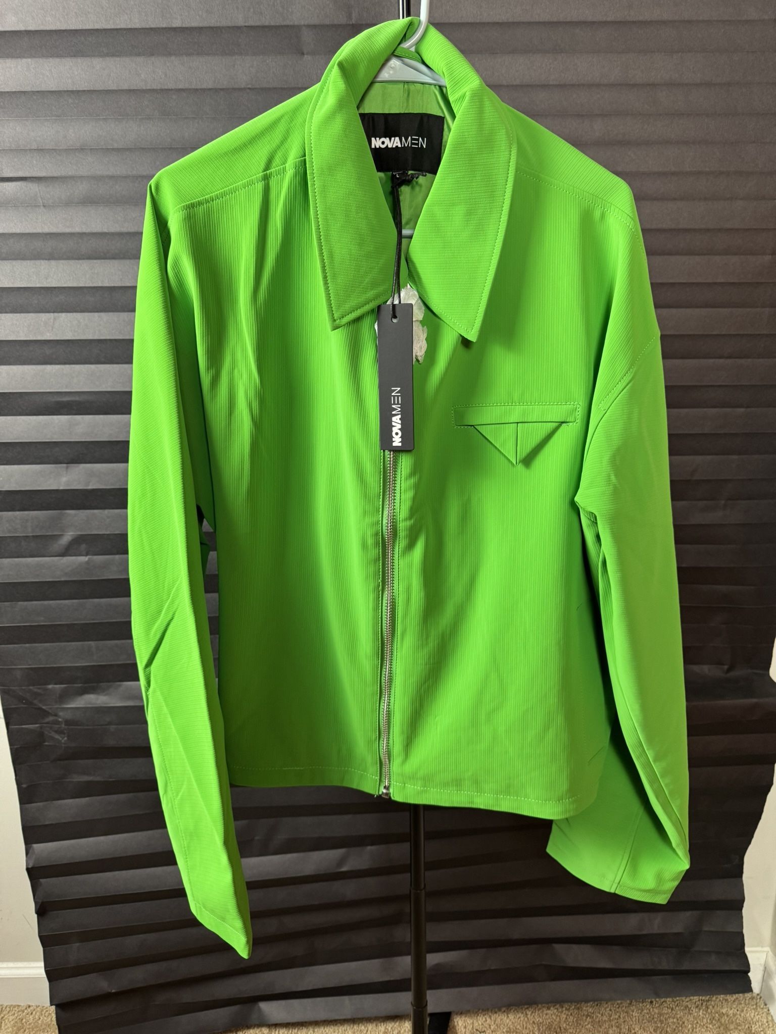 NOVA MEN Green Zip-Up Jacket (New w/ Tags) - Size [Your Size] - $25 OBO 