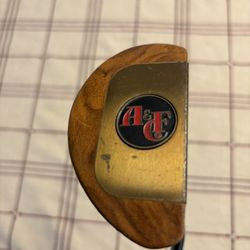 Vintage Abercrombie and Fitch Wood Putter Golf Club