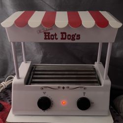 Vintage Nostalgia Electrics Old Fashioned Hot Dog Roller Grill Bun Warmer