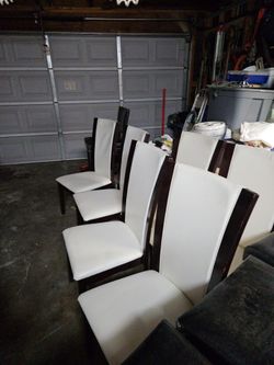 6 matching chairs,
