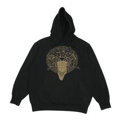 Crooks & Castles Medusa Hoodie Medium M Mens Black Sweatshirt Pullover Vintage