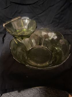 Vintage Anchor Hocking Glass Dip Set
