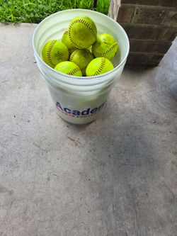 Softballs full bucket