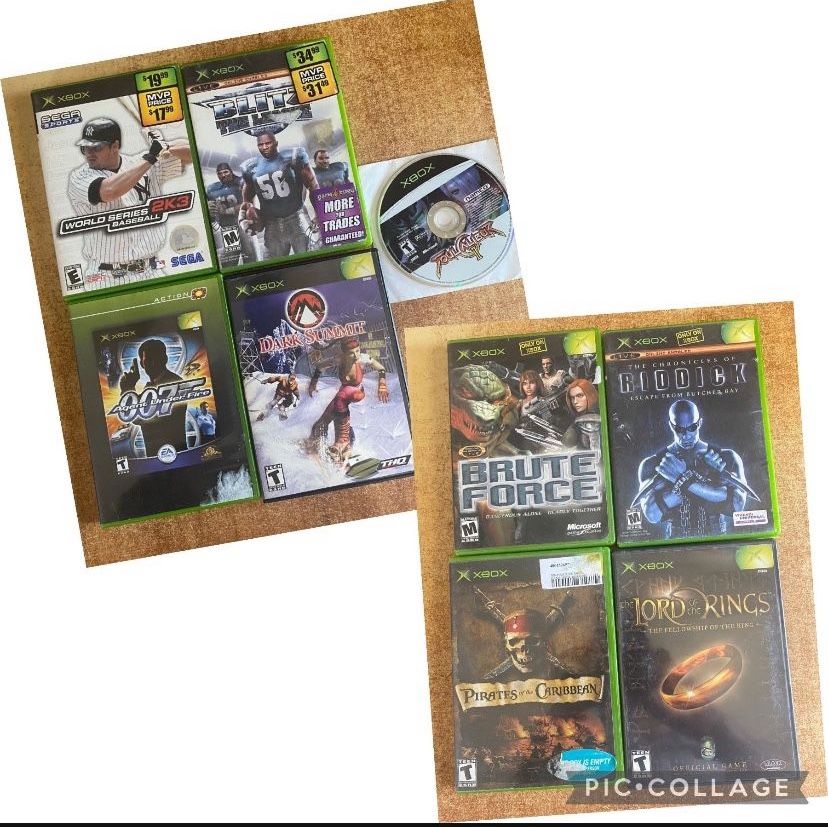 $35 Lot of 9 OG Original Xbox Games!