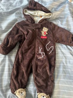 Baby Boy Warm Bear Suit Onesie 