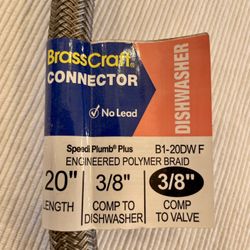 BrassCraft 20” Speedi Plumb Plus DW Connector