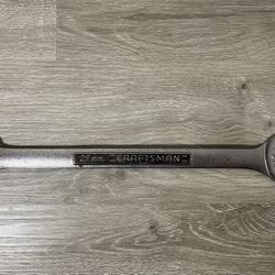 Craftsman Combination Wrench 27mm Metric 12 Point -V- #42933 Forged In USA