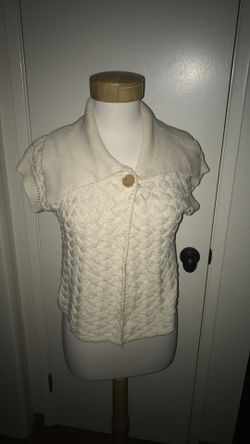 The Limited cream ivory shawl wrap cardigan sweater medium m