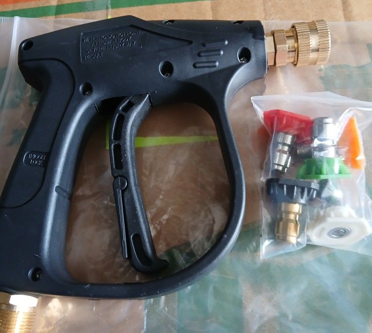 New Spray Gun Nozzle With Five Interchangeable Tips 20 Firm