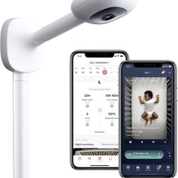 Nanit - Smart Baby monitor And wall mount: Camera With HD Video & Audio - Sleep tracking - Night Vision -Temperature & Humidity Sensors, Two-Way Audio