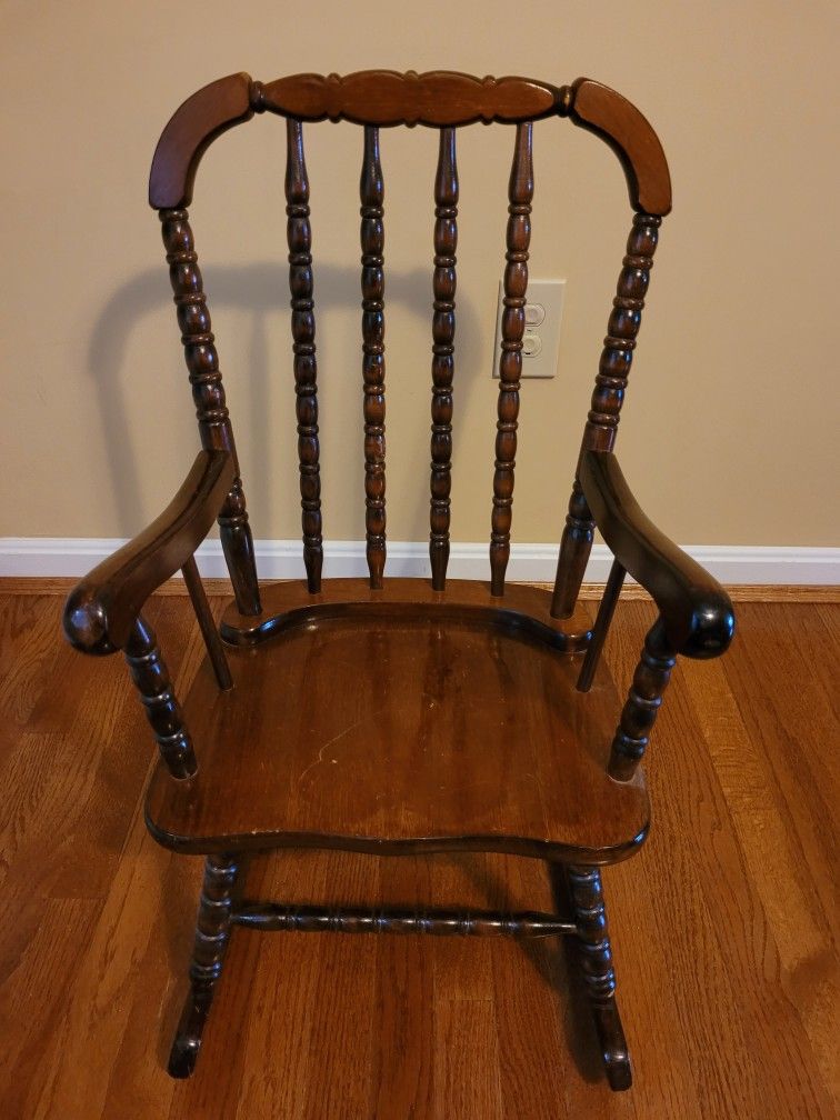 Child's Wooden Rocking Chair