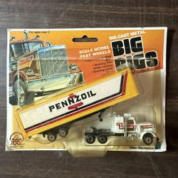 Vintage Pennzoil Die Cast 1981 Big Rig Trailer New In Pkg From Intex Recreation