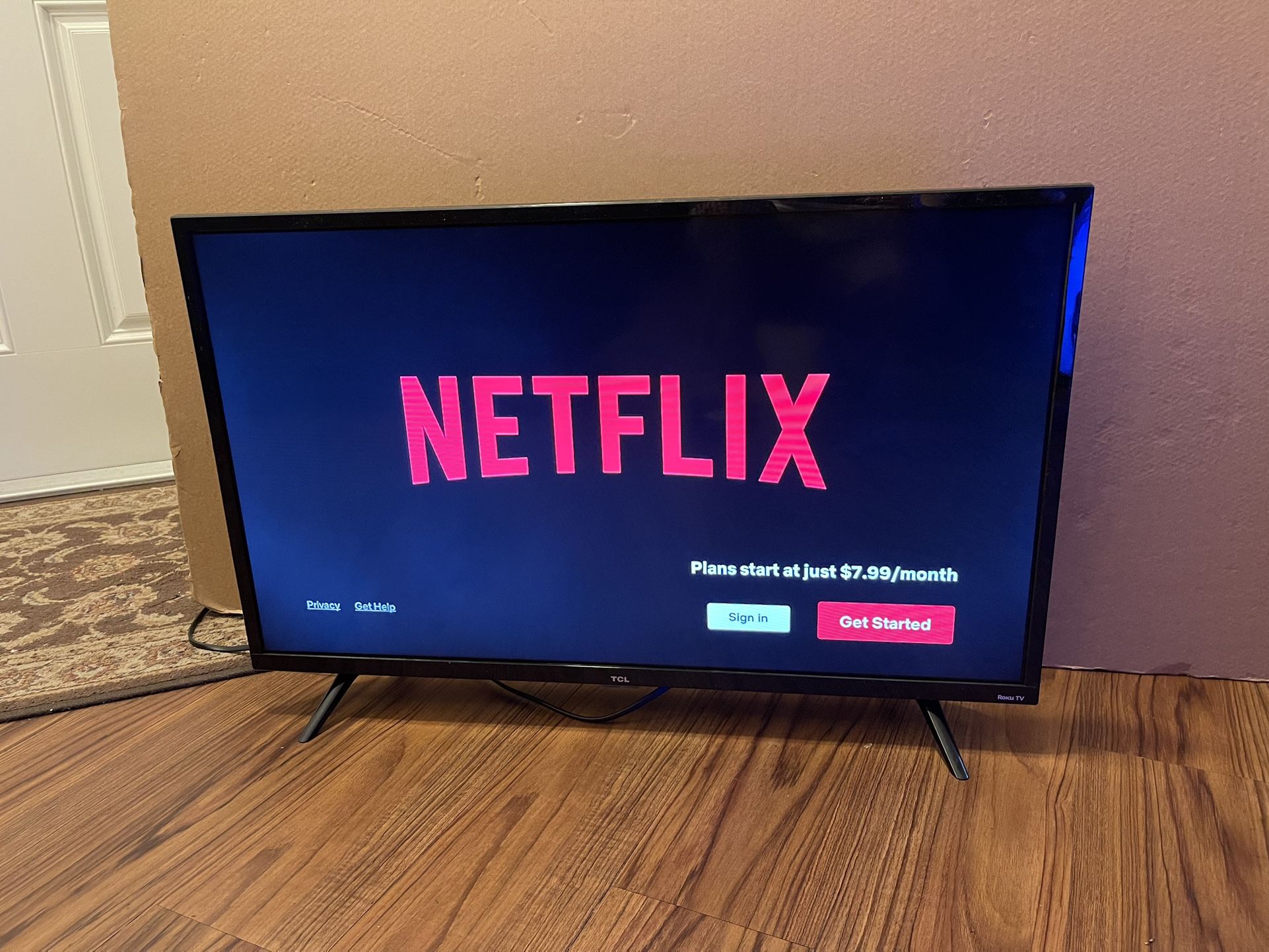 TCL 32” Roku Smart TV With New Remote Control Included. $60 Firm On Price