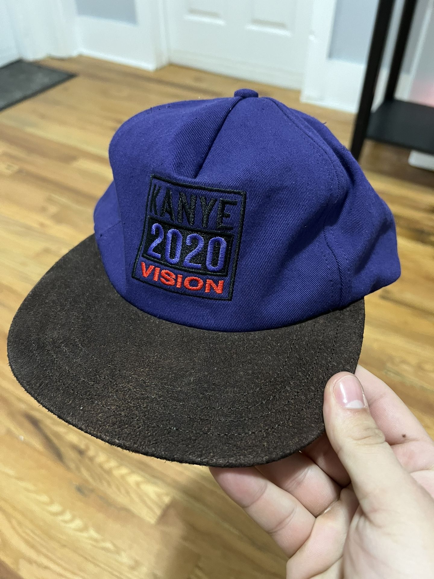 Kanye 2020 Vision Hat, Adjustable, Snapback, New, Purple, Suede, Kanye West