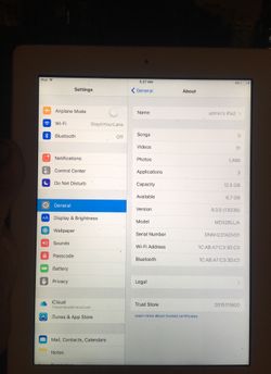 iPad 3 16Gb New Replacement Digitzer Original LCD, works great no iCloud lock