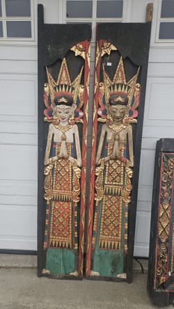 Vintage Bali Door And Frame Set