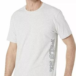 Polo Ralph Lauren Knit Jersey Short Sleeve Logo Crew Neck Tee Grey