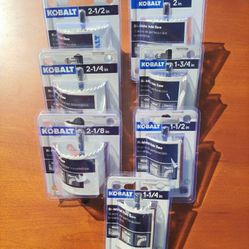 Kobalt hole saw lot - NEW