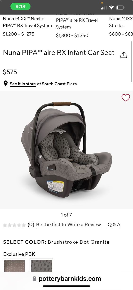 2 Brand New Car Seats Available. 