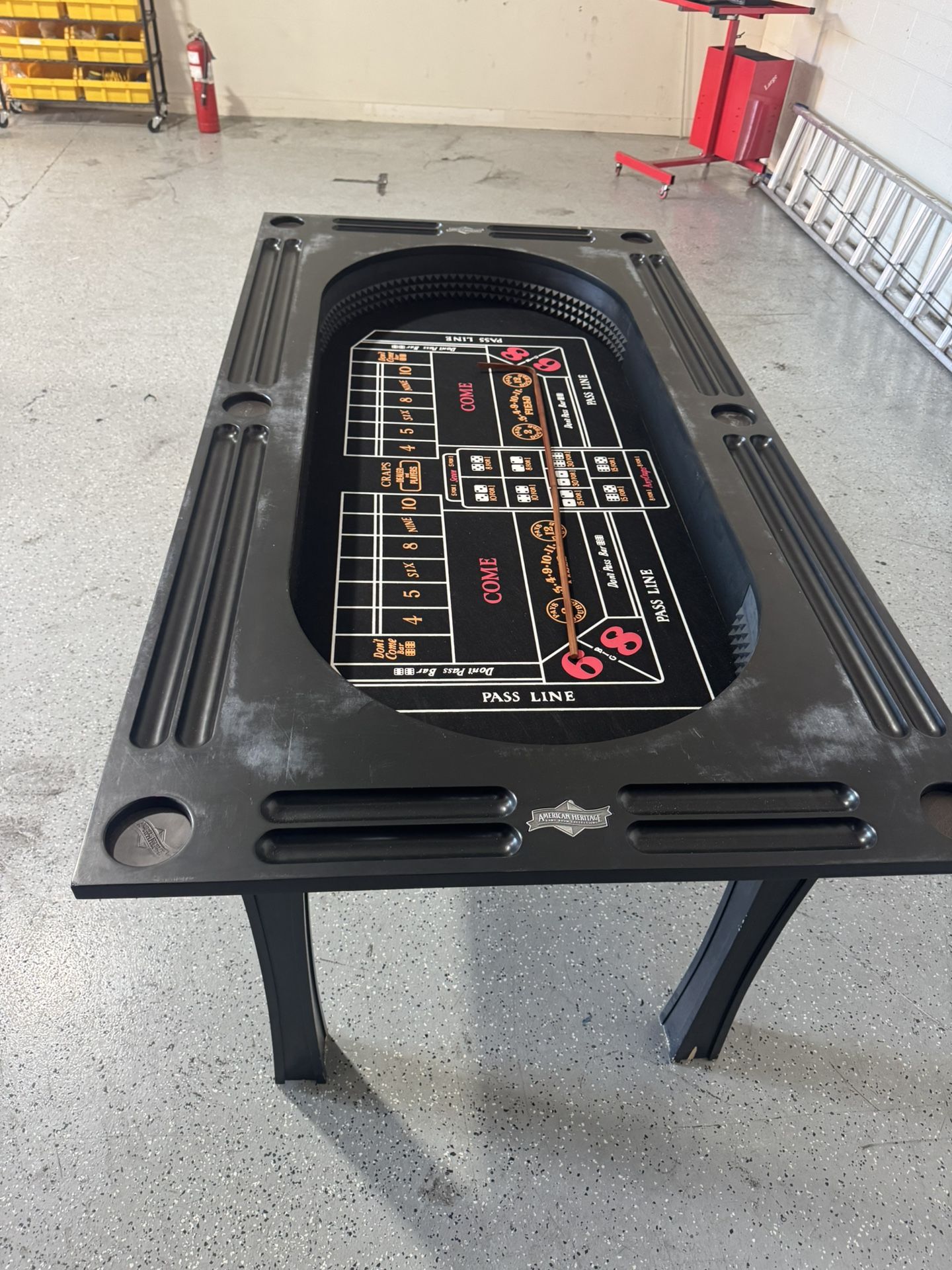 Poker And Craps Table