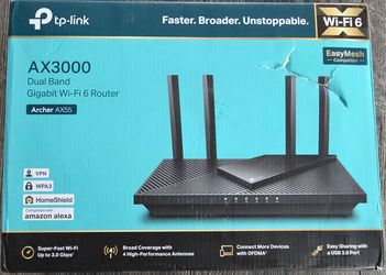 TP-LINK Archer AX55 AX3000 Wireless Dual Band Gigabite Router