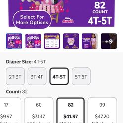 Pañales Pull Ups 4t-5t  