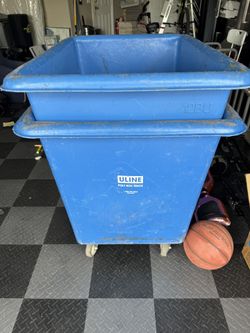 2 Uline Poly Box Truck