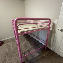 Girl Bunk Bed  Pink and Ready for pick up 