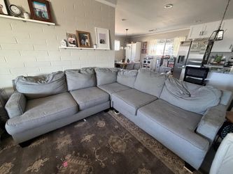 Gray 8x8 Sectional Sofa β Comfortable & Spacious