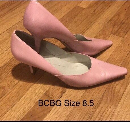 BCBG Pink Point-Toe Heels