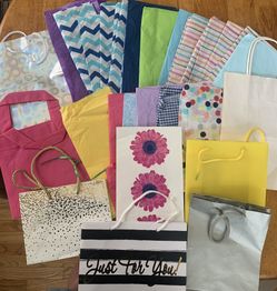 Small Gift Bags & Tissue Paper