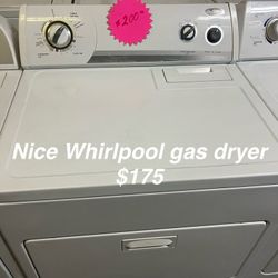 Nice Whirlpool Gas Dryer 