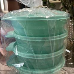 Platos Hondos Con Tapas Set De 4 De Tupperware