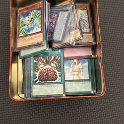 Box of Yu Gi Oh Cards