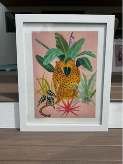 Framed tropical art