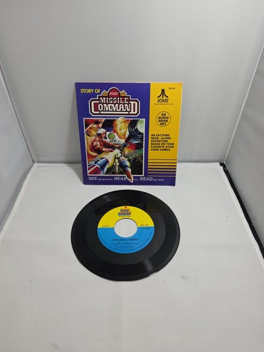 Kid Stuff Story Of Atari Missle Command Vintage Audio Book Set 1982 (HC)