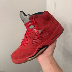 Air Jordan 5 Red Suede Size 11 Og All $70